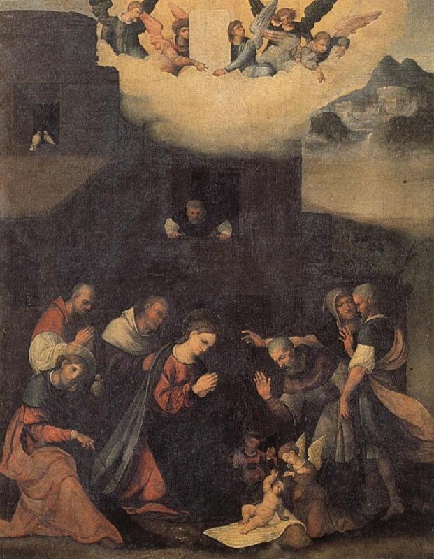 MAZZOLINO, Ludovico The Adoration of the Shepherds China oil painting art